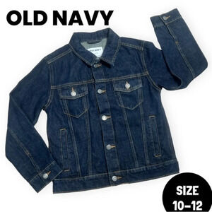 Old Navy girls denim jean jacket trucker style size 10-12 large